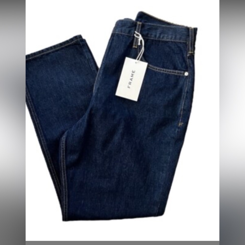 New Frame Denim Deep Indigo Straight Jeans 28